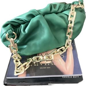 Designer inspired green cloud bag.